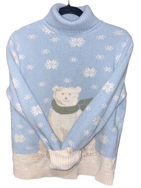 Vintage NORTHERN REFLECTIONS Polar Bear Turtleneck